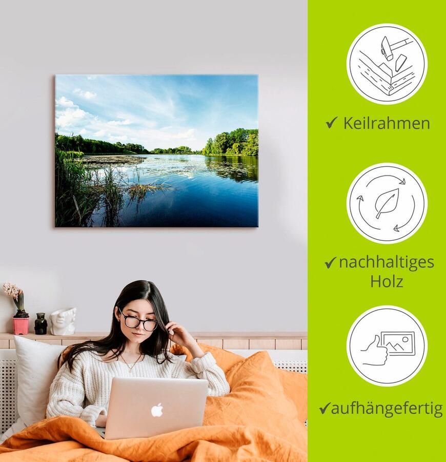 Artland Artprint Pure idylle als artprint op linnen poster muursticker in verschillende maten