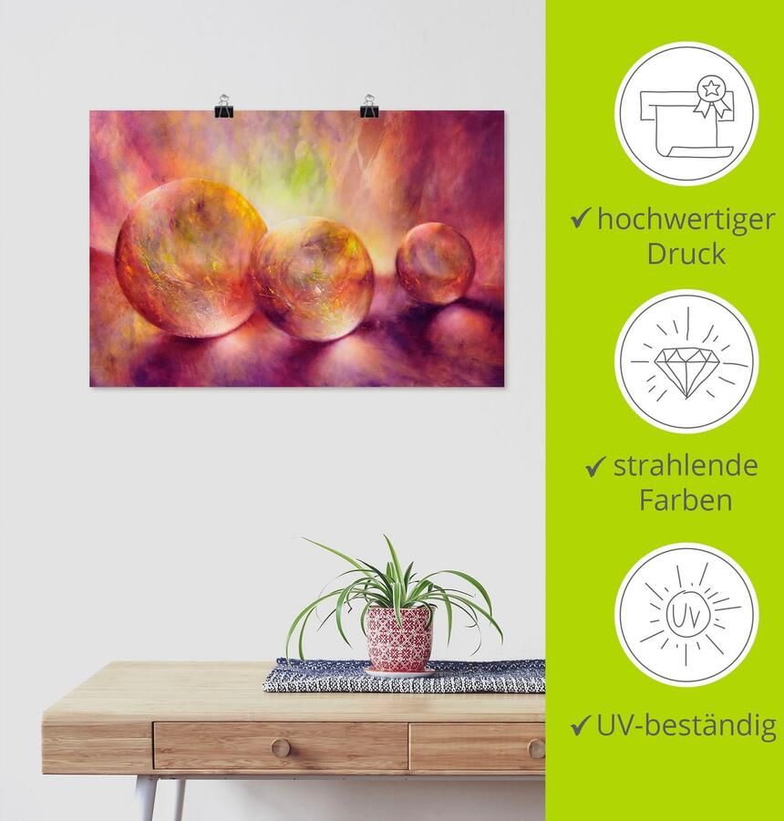 Artland Artprint Purper licht als artprint van aluminium artprint voor buiten artprint op linnen poster in verschillende maten. maten - Foto 4