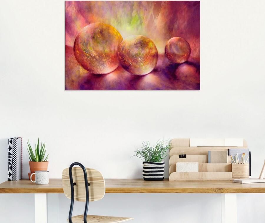 Artland Artprint Purper licht als artprint van aluminium artprint voor buiten artprint op linnen poster in verschillende maten. maten - Foto 6