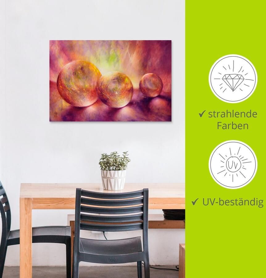 Artland Artprint Purper licht als artprint van aluminium artprint voor buiten artprint op linnen poster in verschillende maten. maten - Foto 3