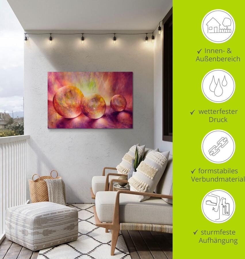 Artland Artprint Purper licht als artprint van aluminium artprint voor buiten artprint op linnen poster in verschillende maten. maten - Foto 5