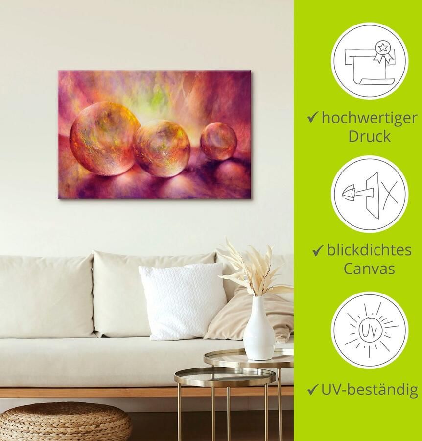 Artland Artprint Purper licht als artprint van aluminium artprint voor buiten artprint op linnen poster in verschillende maten. maten - Foto 3