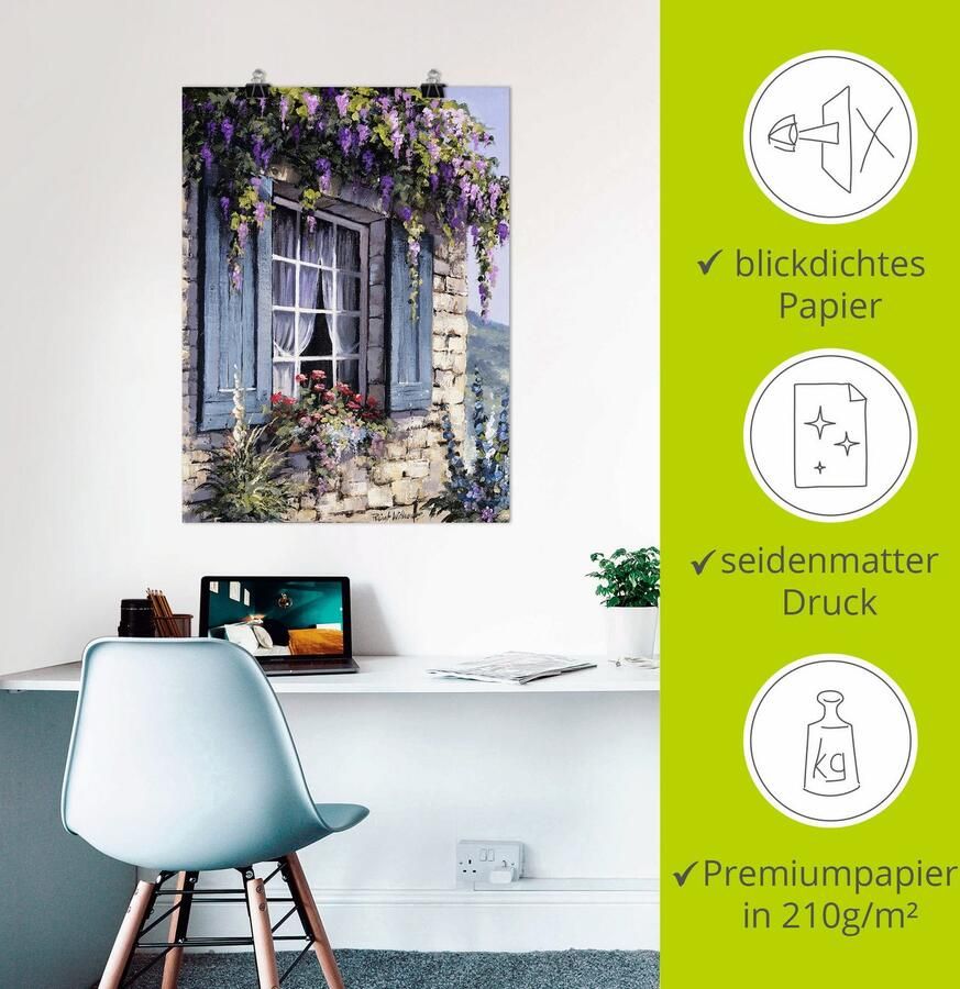 Artland Artprint Raam I als artprint op linnen poster muursticker in verschillende maten - Foto 2