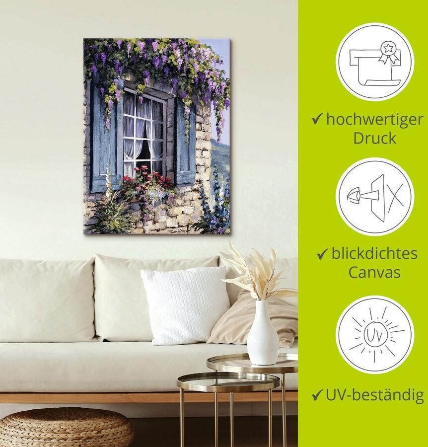 Artland Artprint Raam I als artprint op linnen poster muursticker in verschillende maten - Foto 4