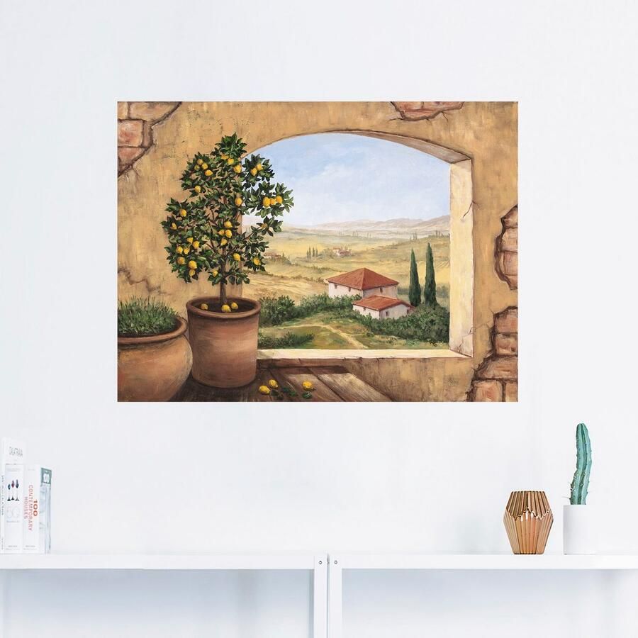 Artland Artprint Raam in Toscane als artprint van aluminium artprint voor buiten artprint op linnen poster muursticker - Foto 3
