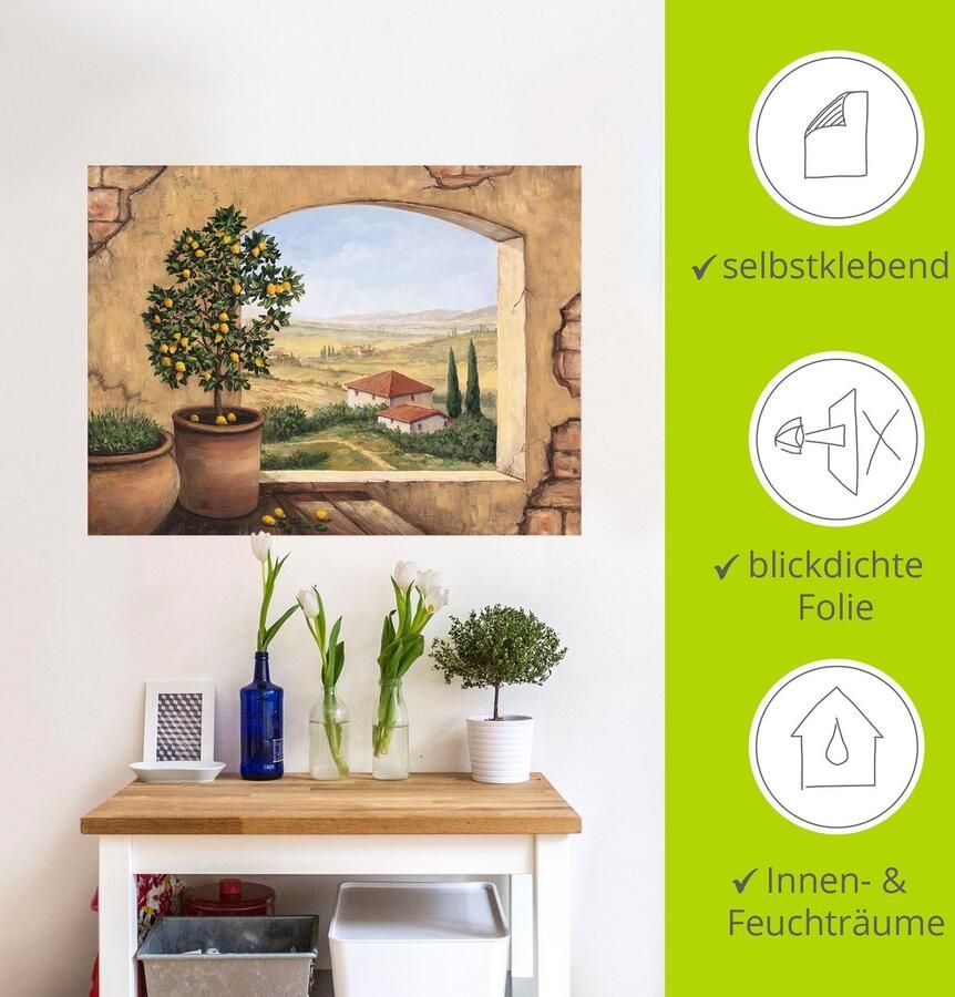 Artland Artprint Raam in Toscane als artprint van aluminium artprint voor buiten artprint op linnen poster muursticker - Foto 5