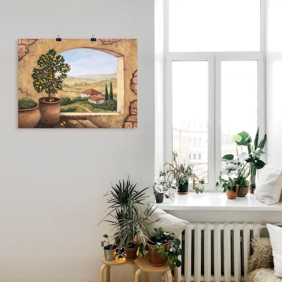 Artland Artprint Raam in Toscane als artprint van aluminium artprint voor buiten artprint op linnen poster muursticker - Foto 3