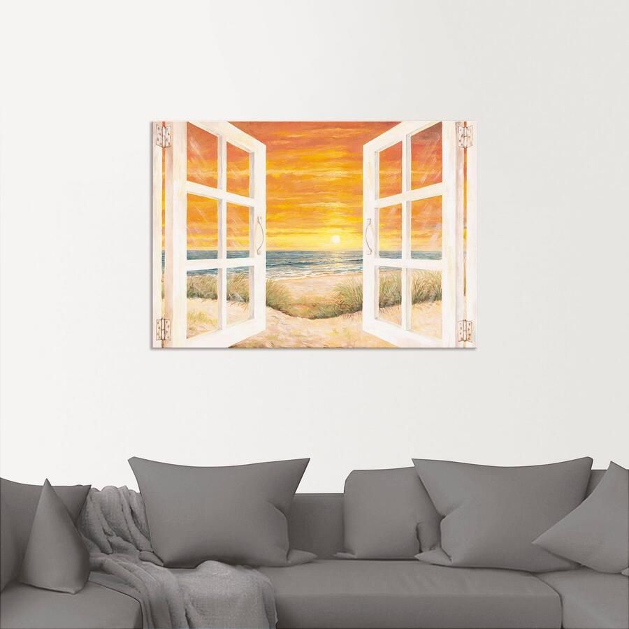Artland Artprint Raam op zee als artprint van aluminium artprint op linnen muursticker verschillende maten