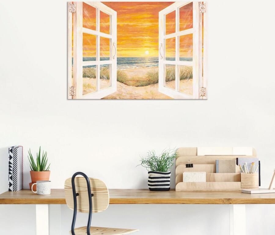 Artland Artprint Raam op zee als artprint van aluminium artprint op linnen muursticker verschillende maten - Foto 6