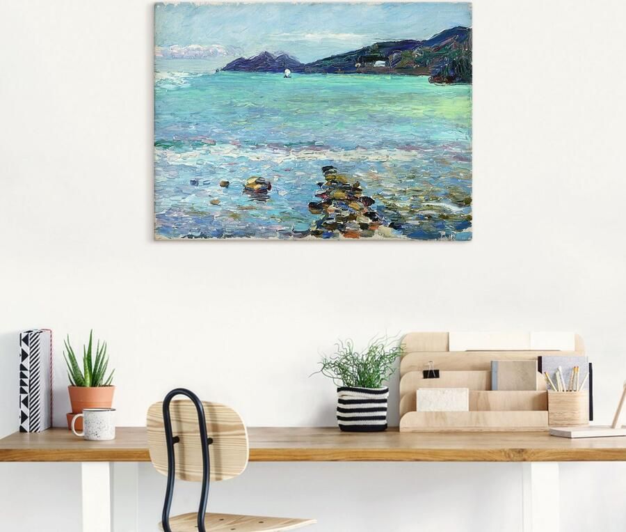 Artland Artprint Rapallo uitzicht op Portofino. Rond 1906 als artprint op linnen poster in verschillende formaten maten - Foto 4