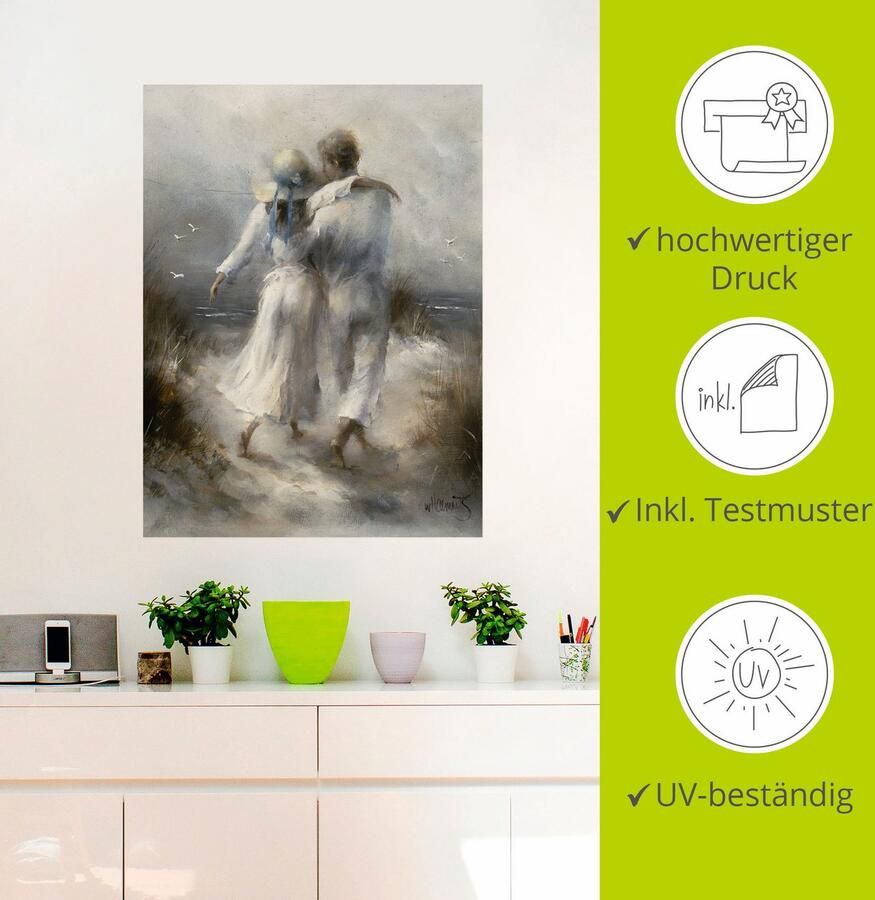 Artland Artprint Romantiek als artprint op linnen poster muursticker in verschillende maten - Foto 2