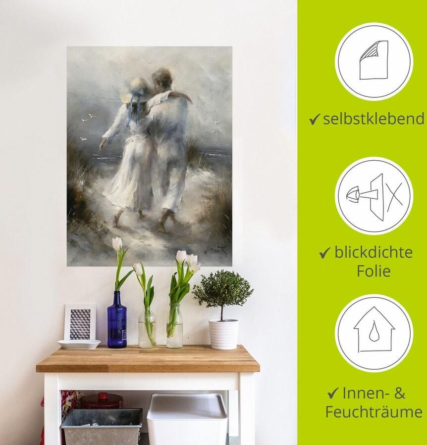 Artland Artprint Romantiek als artprint op linnen poster muursticker in verschillende maten - Foto 3