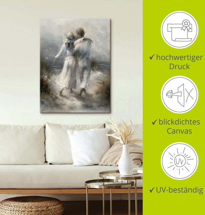 Artland Artprint Romantiek als artprint op linnen poster muursticker in verschillende maten - Foto 2