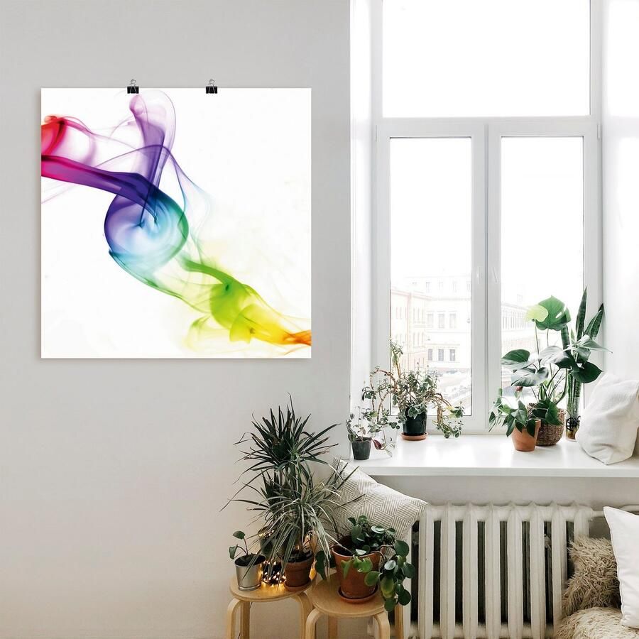 Artland Artprint Rook abstract als artprint op linnen poster in verschillende formaten maten - Foto 2