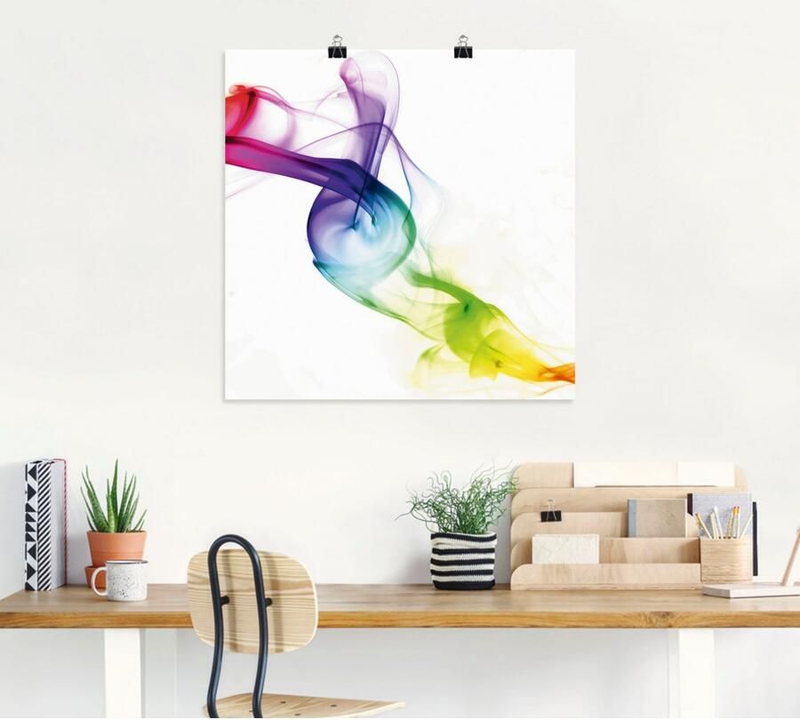Artland Artprint Rook abstract als artprint op linnen poster in verschillende formaten maten - Foto 5