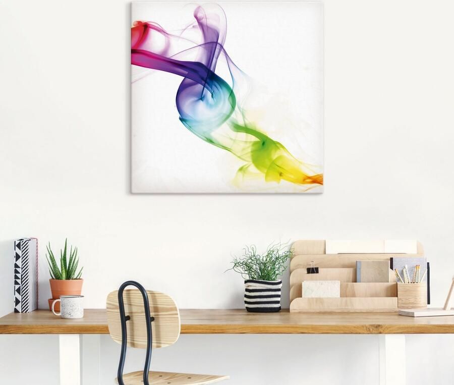 Artland Artprint Rook abstract als artprint op linnen poster in verschillende formaten maten - Foto 4