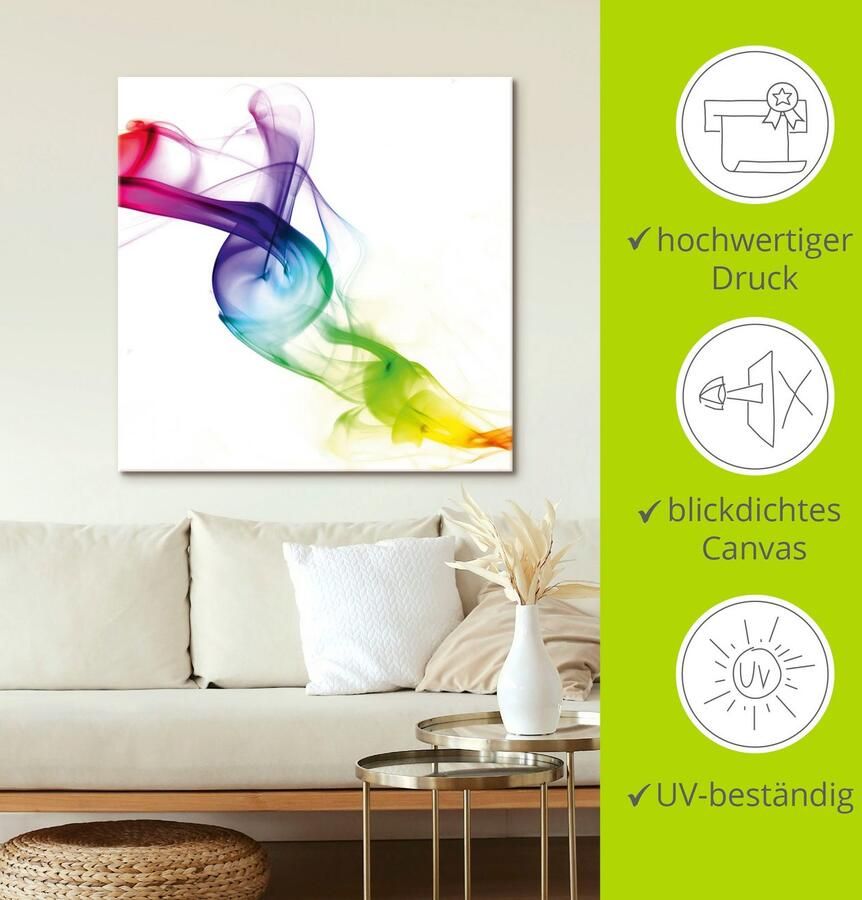 Artland Artprint Rook abstract als artprint op linnen poster in verschillende formaten maten - Foto 3