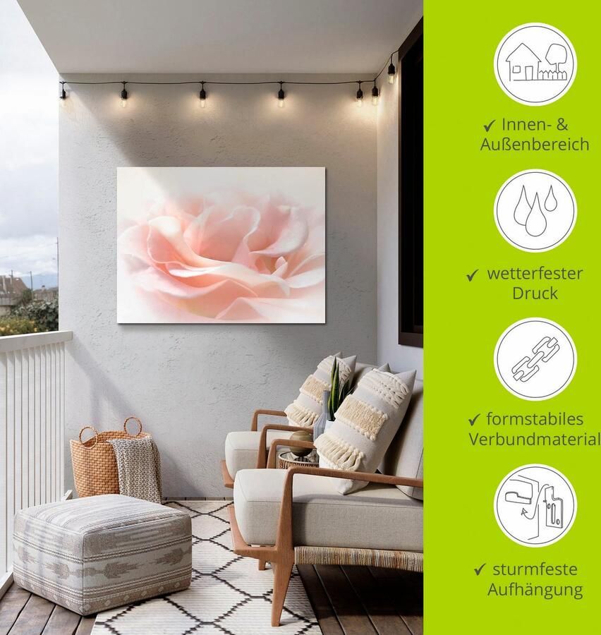 Artland Artprint Roos I als artprint van aluminium artprint voor buiten artprint op linnen poster muursticker - Foto 4