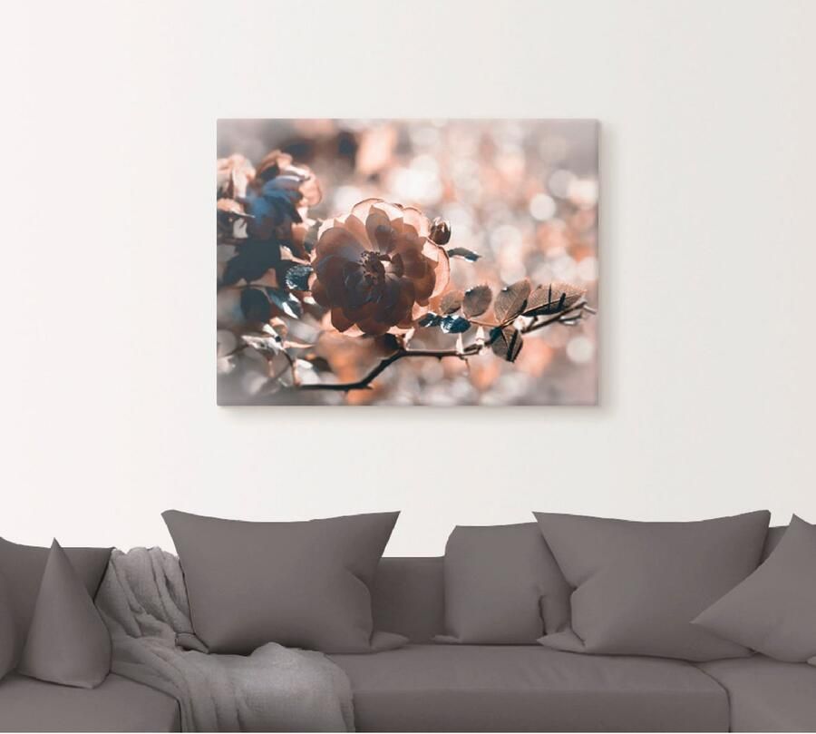 Artland Artprint Rosé als artprint op linnen muursticker in verschillende maten - Foto 4