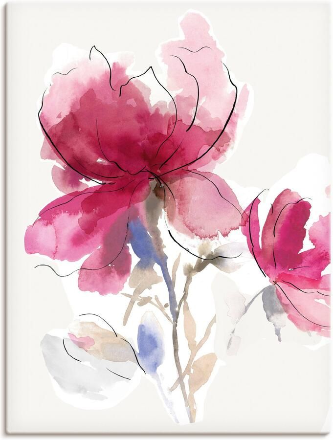 Artland Artprint Rosy Blossom I als artprint van aluminium artprint op linnen muursticker of poster in verschillende maten