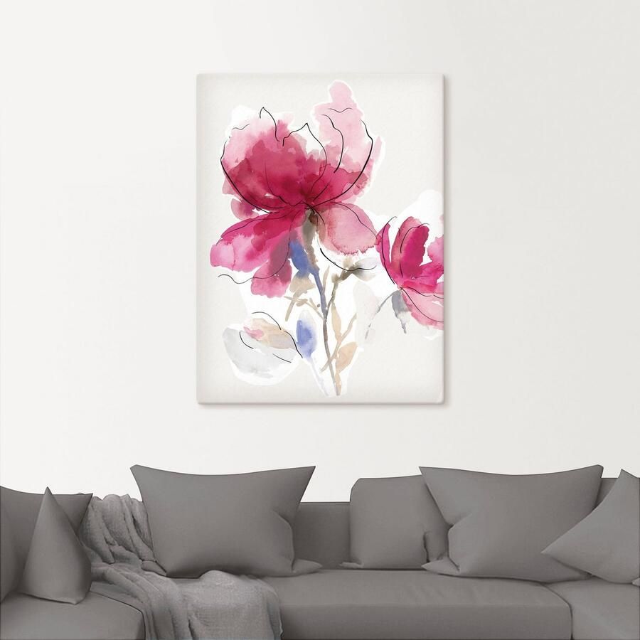 Artland Artprint Rosy Blossom I als artprint van aluminium artprint op linnen muursticker of poster in verschillende maten - Foto 2