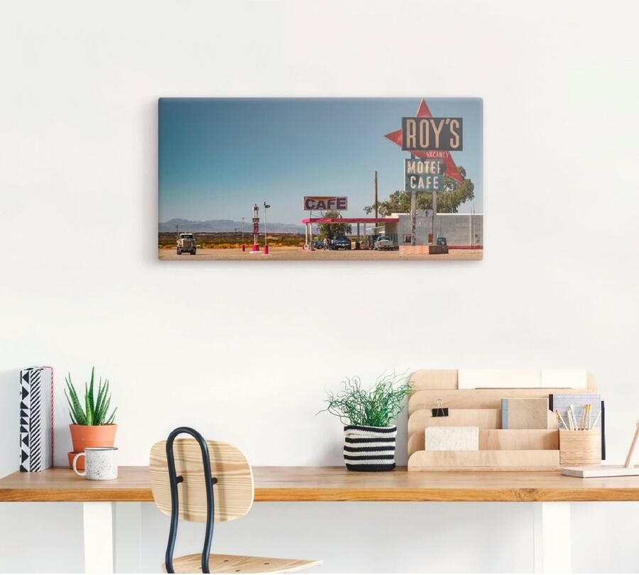 Artland Artprint Roy`s tankstation aan de Route 66 als artprint op linnen in verschillende maten - Foto 4