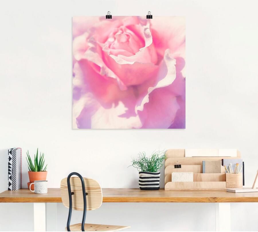 Artland Artprint Roze als artprint op linnen poster muursticker in verschillende maten - Foto 4