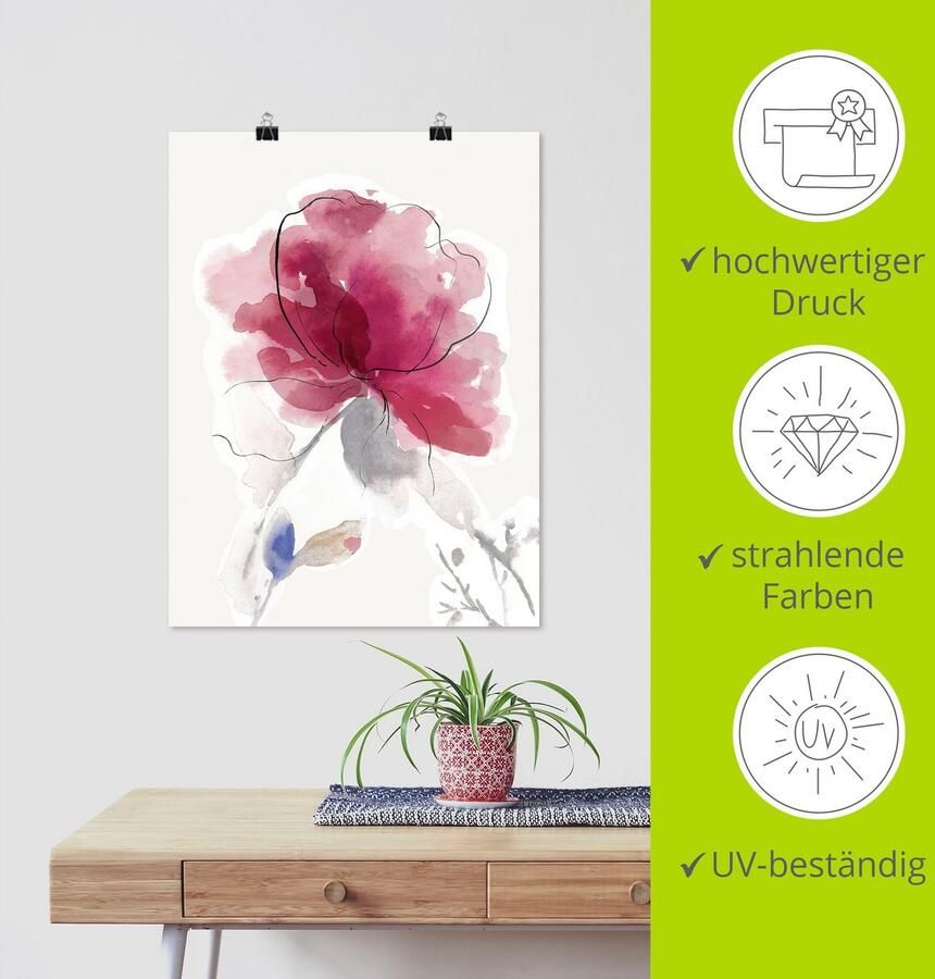 Artland Artprint Roze Bloesem II. als artprint van aluminium artprint voor buiten artprint op linnen poster in verschillende maten. maten - Foto 5
