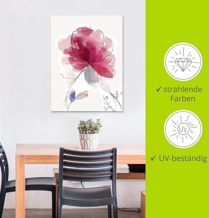 Artland Artprint Roze Bloesem II. als artprint van aluminium artprint voor buiten artprint op linnen poster in verschillende maten. maten - Foto 3