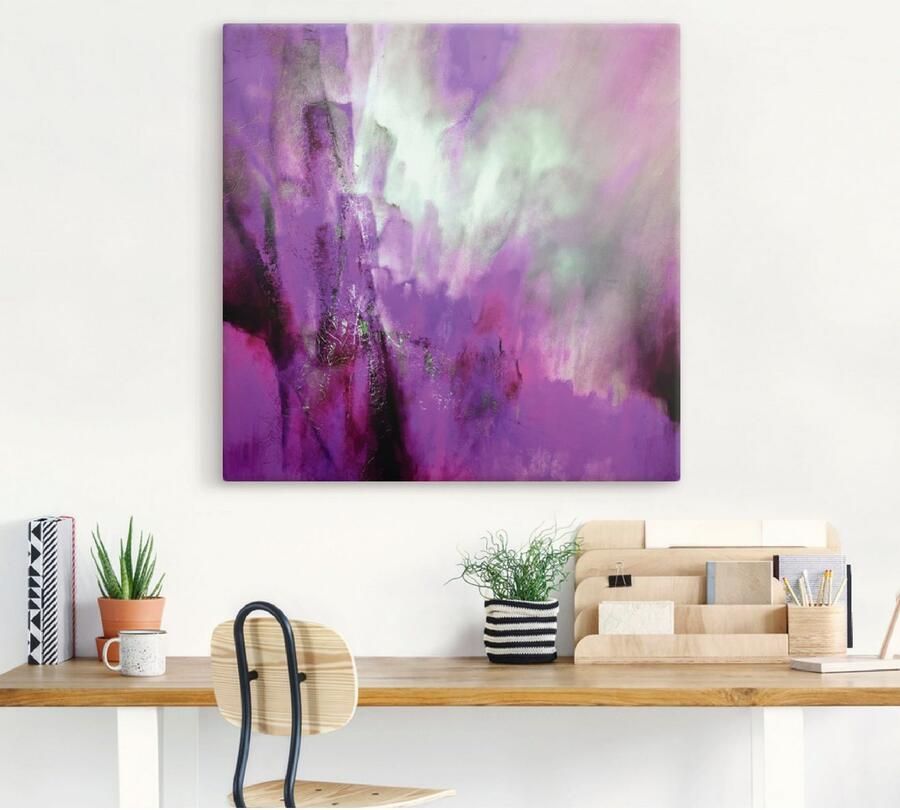 Artland Artprint Roze licht als artprint van aluminium artprint voor buiten artprint op linnen poster in verschillende maten. maten - Foto 3