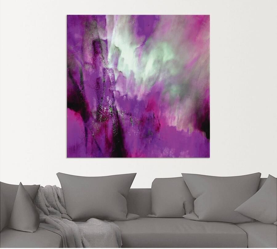 Artland Artprint Roze licht als artprint van aluminium artprint voor buiten artprint op linnen poster in verschillende maten. maten - Foto 5