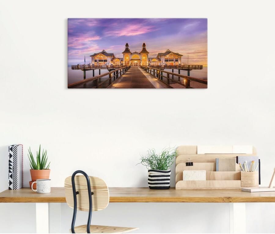 Artland Artprint Rügen pier in Sellin als artprint van aluminium artprint op linnen muursticker of poster in verschillende maten - Foto 4