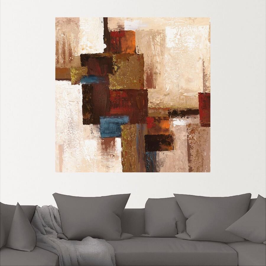 Artland Artprint Ruiten abstract I als artprint op linnen muursticker in verschillende maten - Foto 2