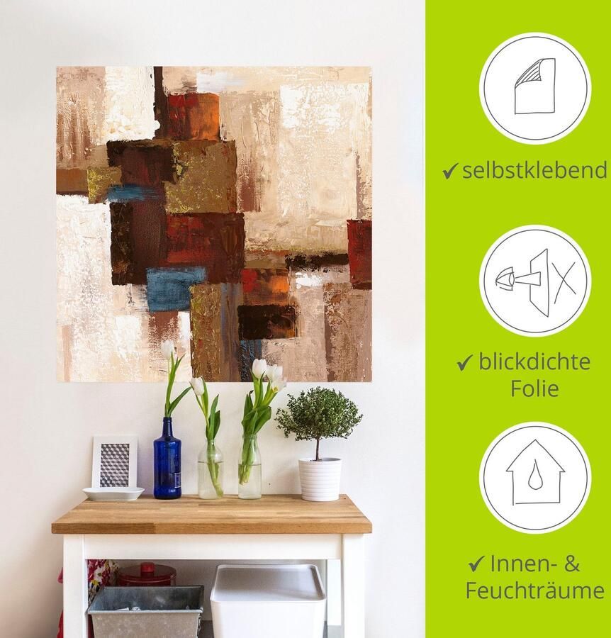 Artland Artprint Ruiten abstract I als artprint op linnen muursticker in verschillende maten - Foto 5