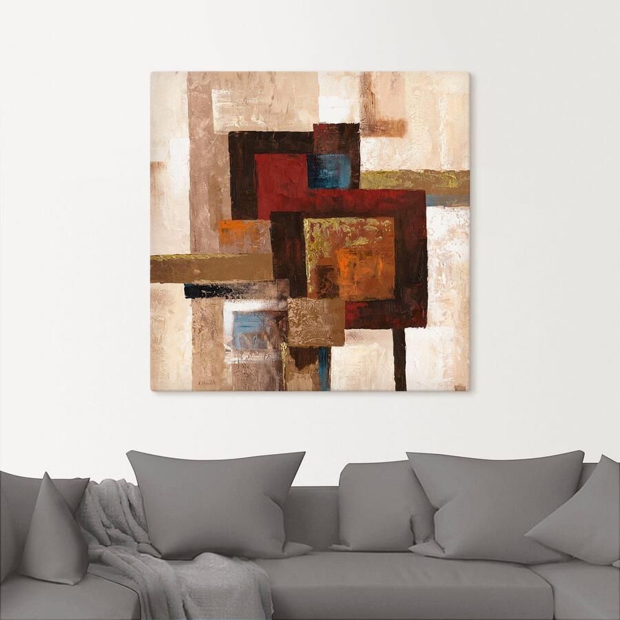 Artland Artprint op linnen Ruiten abstract II - Foto 2