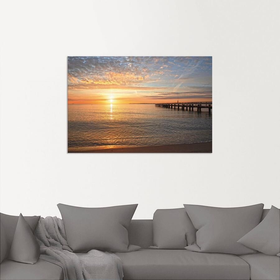 Artland Artprint s Morgens vroeg aan de Oostzee als artprint van aluminium artprint voor buiten artprint op linnen poster muursticker