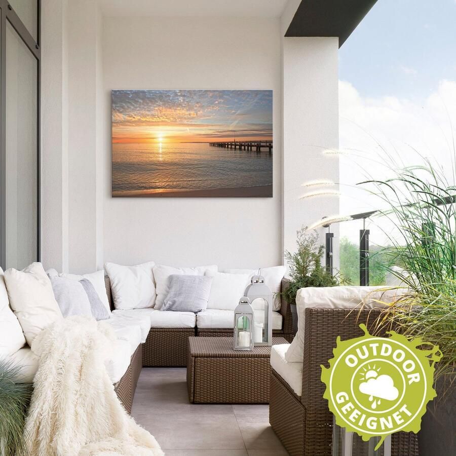 Artland Artprint s Morgens vroeg aan de Oostzee als artprint van aluminium artprint voor buiten artprint op linnen poster muursticker - Foto 2