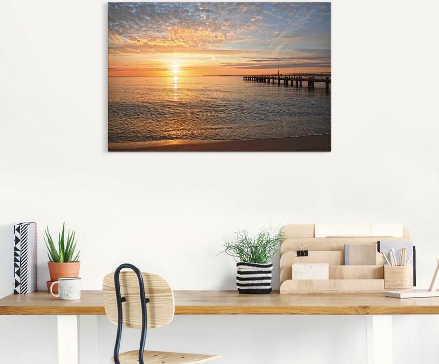 Artland Artprint s Morgens vroeg aan de Oostzee als artprint van aluminium artprint voor buiten artprint op linnen poster muursticker - Foto 4
