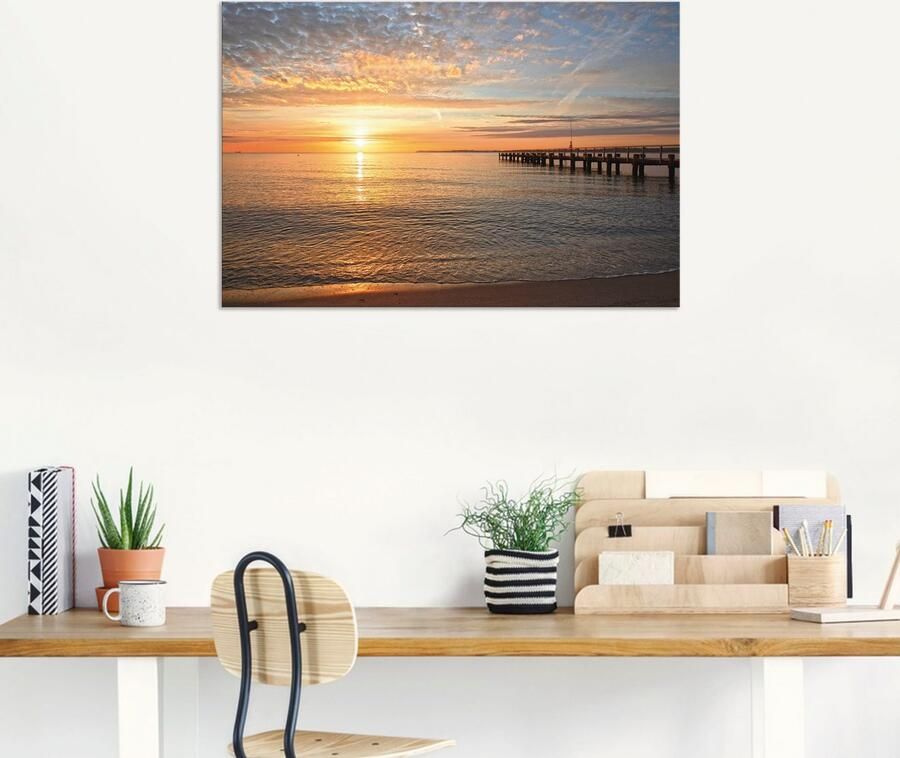 Artland Artprint s Morgens vroeg aan de Oostzee als artprint van aluminium artprint voor buiten artprint op linnen poster muursticker - Foto 6