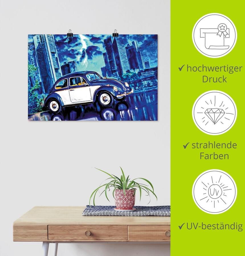 Artland Artprint S nachts als artprint van aluminium artprint op linnen muursticker of poster in verschillende maten - Foto 5