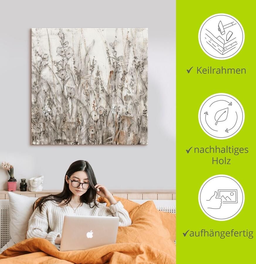 Artland Artprint Schaduw II als artprint van aluminium artprint voor buiten artprint op linnen in verschillende maten