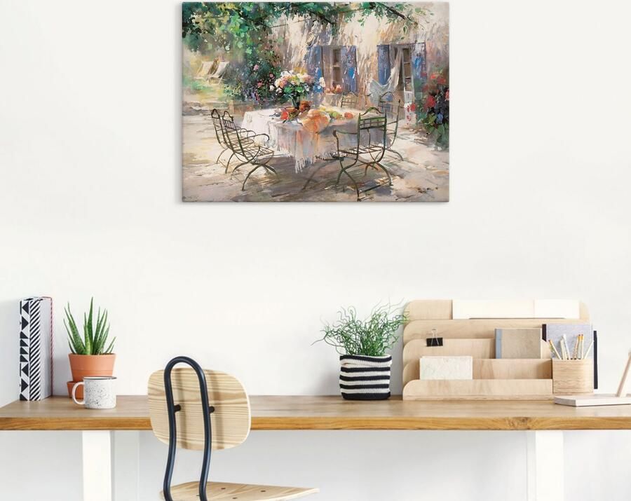 Artland Artprint Schaduw tuin als artprint op linnen poster muursticker in verschillende maten - Foto 6