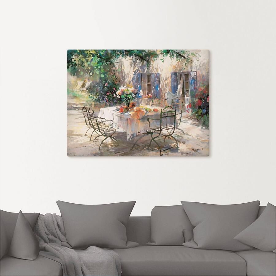 Artland Artprint op linnen Schaduw tuin - Foto 2