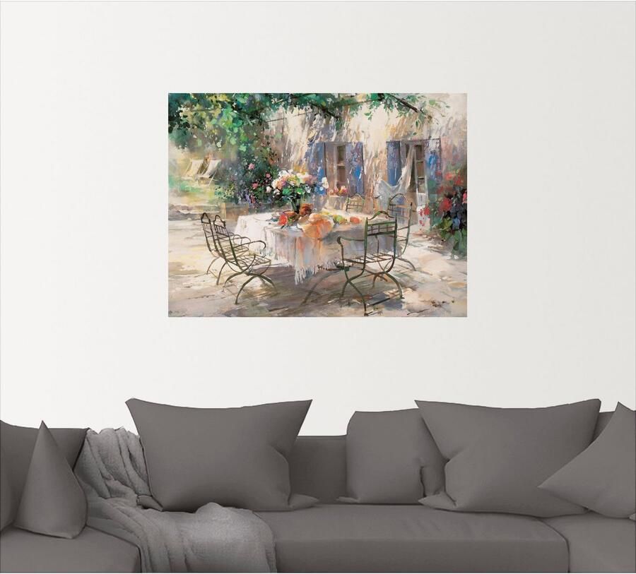 Artland Artprint Schaduw tuin als artprint op linnen poster muursticker in verschillende maten - Foto 4