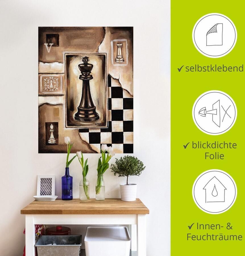 Artland Artprint Schaken koning als poster muursticker in verschillende maten - Foto 3