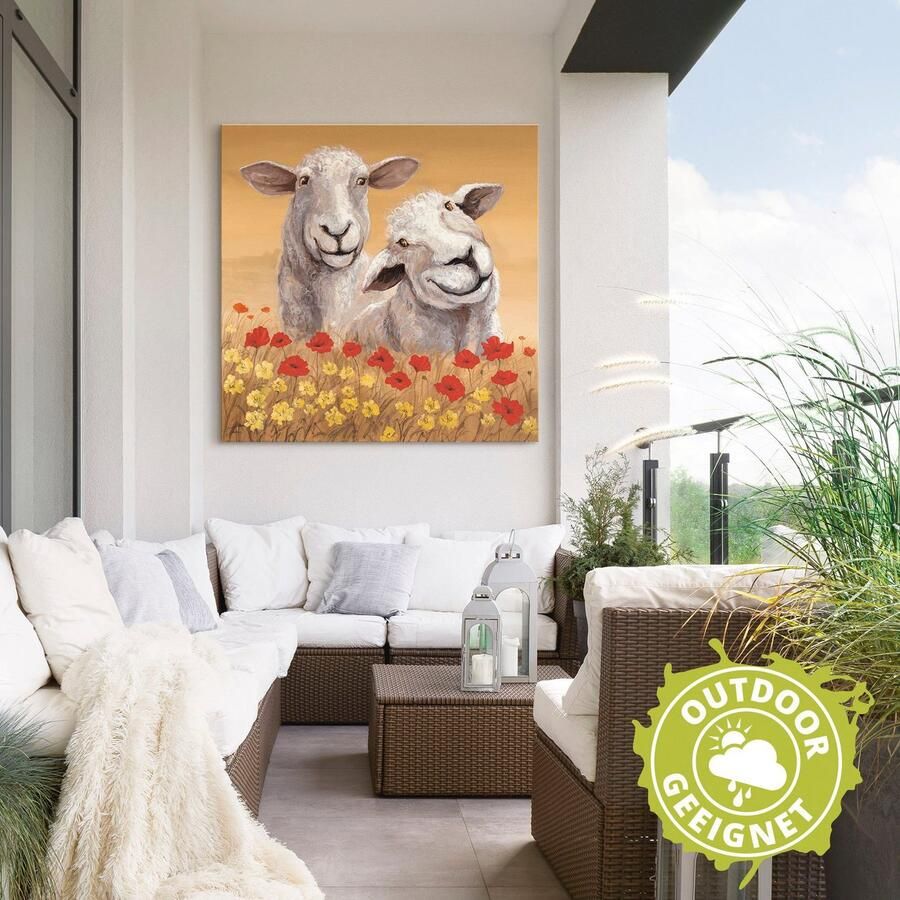 Artland Artprint Schapen als artprint van aluminium artprint voor buiten artprint op linnen poster in verschillende maten. maten - Foto 2