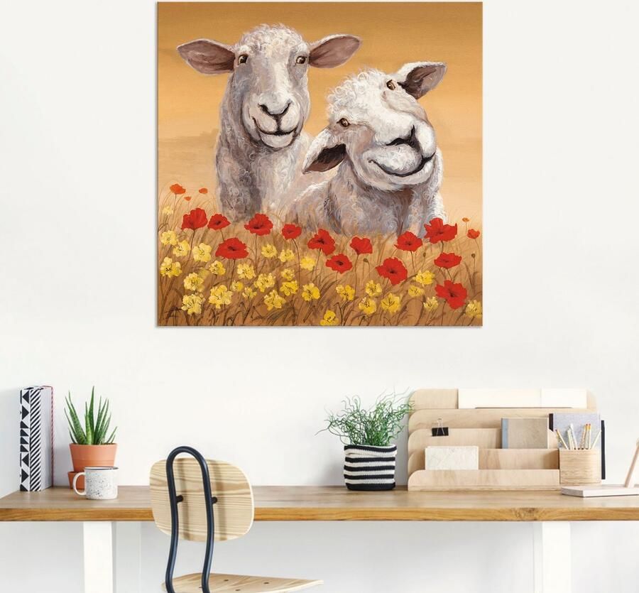 Artland Artprint Schapen als artprint van aluminium artprint voor buiten artprint op linnen poster in verschillende maten. maten - Foto 5