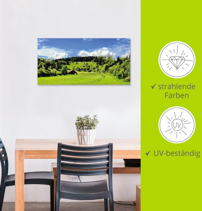 Artland Artprint Schitterend landschap in het Zwarte Woud als artprint van aluminium artprint op linnen muursticker verschillende maten - Foto 3