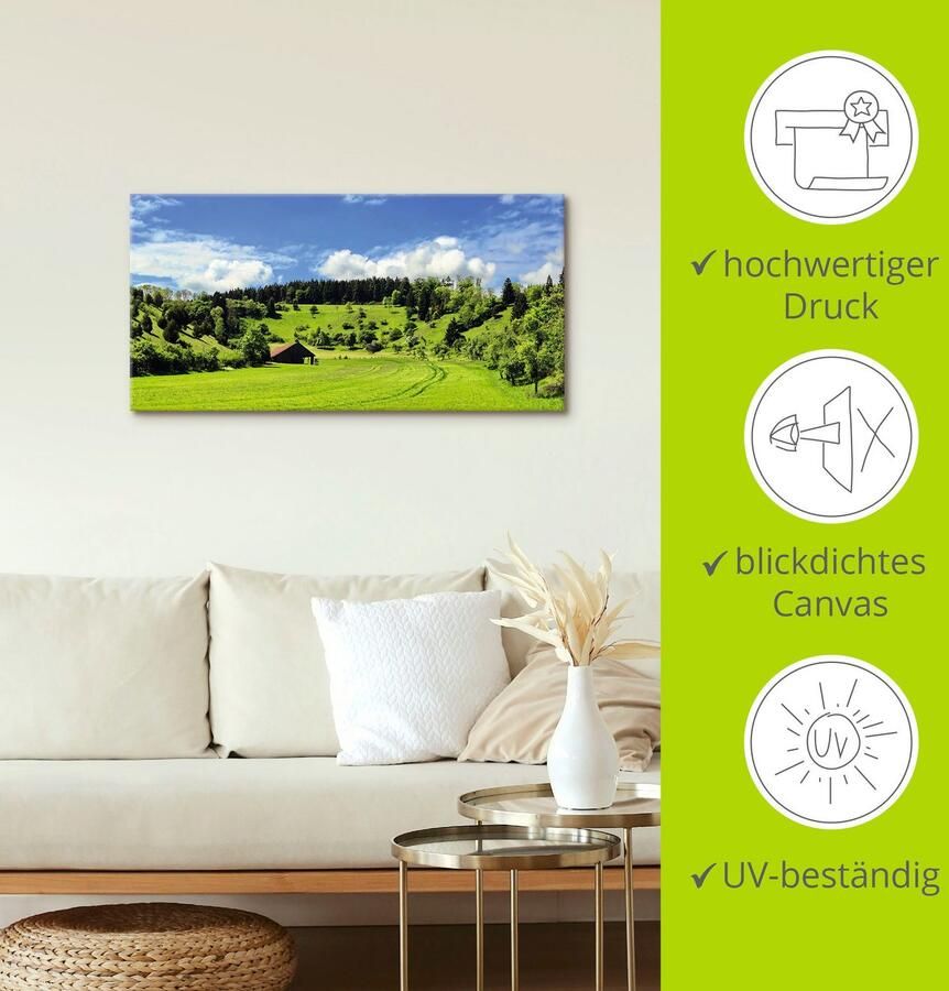 Artland Artprint Schitterend landschap in het Zwarte Woud als artprint van aluminium artprint op linnen muursticker verschillende maten - Foto 4