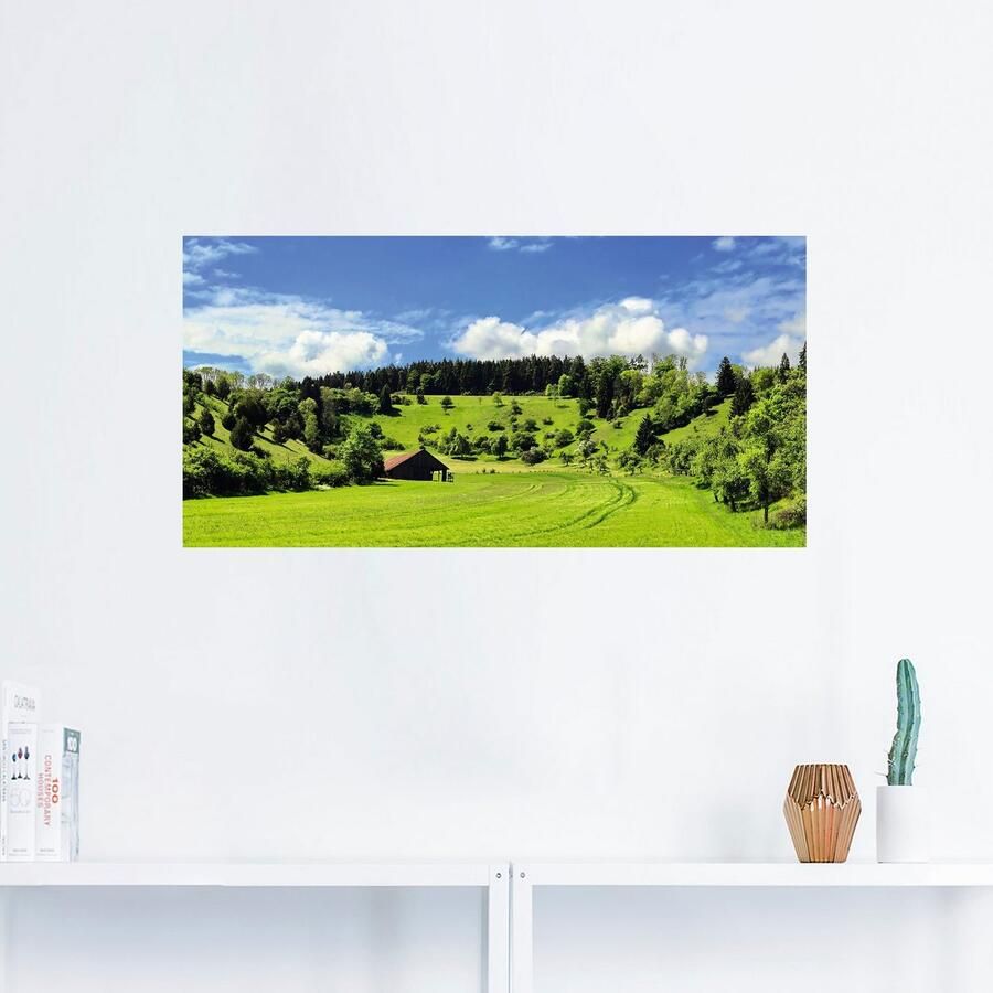Artland Artprint Schitterend landschap in het Zwarte Woud als artprint van aluminium artprint op linnen muursticker verschillende maten